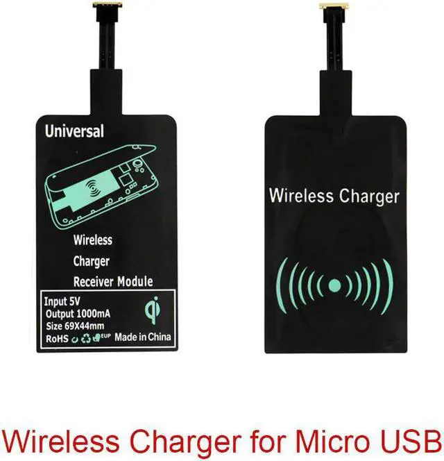 Alt view image 4 of 5 - Wireless Charging Kit Transmitter Charger Adapter Receptor Receiver Pad Coil  Type-C Micro USB kit for iPhone