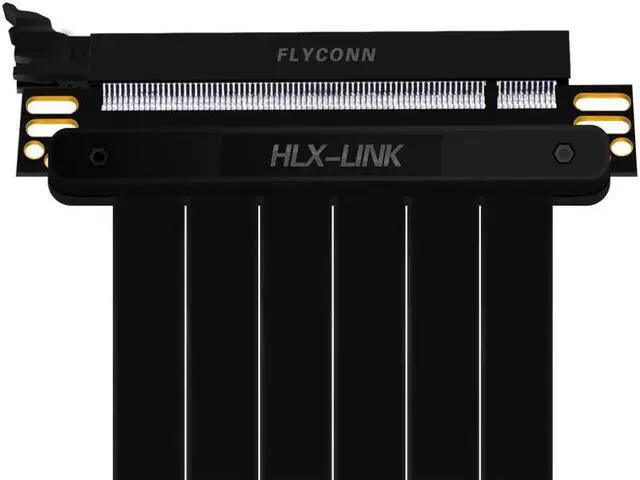 Alt view image 5 of 5 - high speed PC graphics card PCI Express 16x3.0 connector cable lifter PCI-E 16x riser cable expansion port adapter