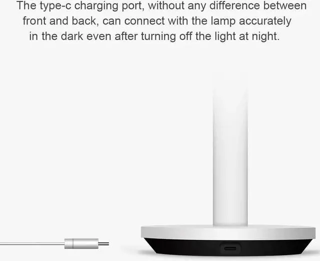 Alt view image 5 of 5 - Table Lamp Pro LED USB Foldable Night Light USB Rechargeable Bedside Illuminator Table Lamp Table Lamp Eye Protection L