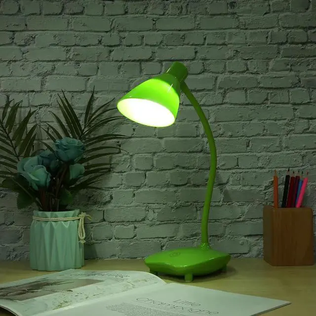 Alt view image 3 of 5 - Desk Lamp Foldable Office Table Lamp Kids Reading Study Bedside Bedroom USB Portable Lamp for Eye Protection