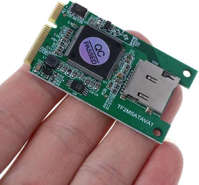 Main image of SD TF Card to Mini PCI-E mSATA SSD Solid State Drive Adapter Converter for PC Computer Laptop Accessories