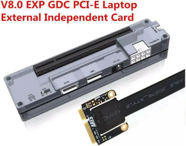 Main image of Quality V8.0 EXP GDC Laptop External Independent Video Card Dock W/Expresscard Data Line And 6 Pin/8 Pin Power Supply Cable