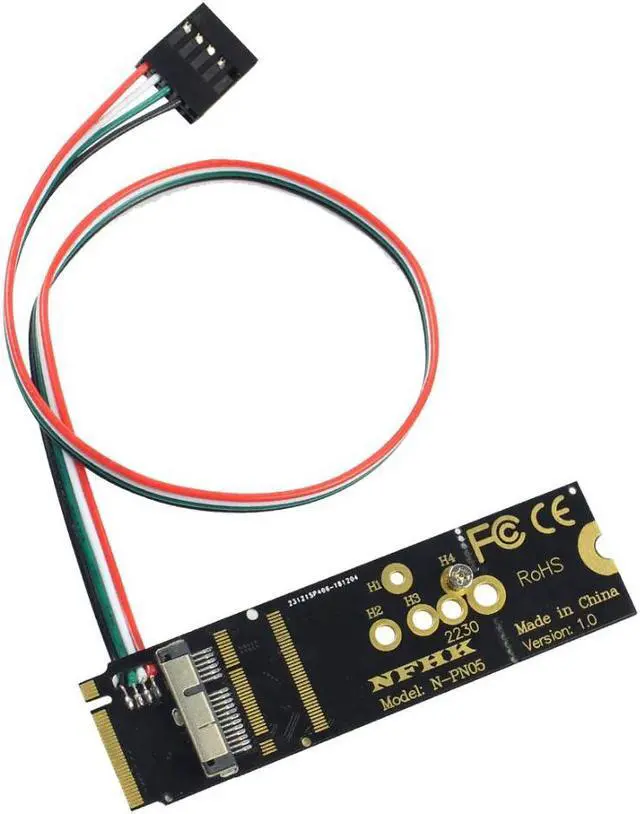 Main image of 6+12 Pin Bluetooth Wifi Wireless Card Module to M.2 Key M PCIe X4 Adapter Card for NGFF M.2 Converter Card