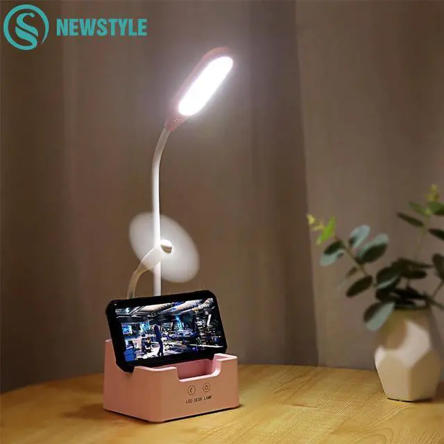 Main image of Desk Lamp Multi-Function Led Desk Lamp Eye-Caring Dimmable Table Lamp Touch Control Portable Desk Light for Dorm