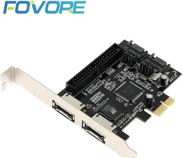 Main image of Combo 2 port SATA 2.0 + IDE + 2 port eSATA PCI-e PCI express RAID Controller Card SATA IDE PCI e Adapter Card
