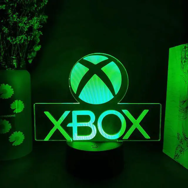 Main image of Game Icon 3D Illusion Lamp Gaming Room Desktop Setup LED Sensor Lights Color Changing Computer Backlight Room Decoration