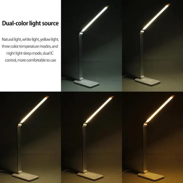 Alt view image 3 of 7 - USB LED Book Light Rechargeable Clip-on Table Desk Lamp Eye Protect Bedroom Reading Light Make Up Book Lamp Nightlight