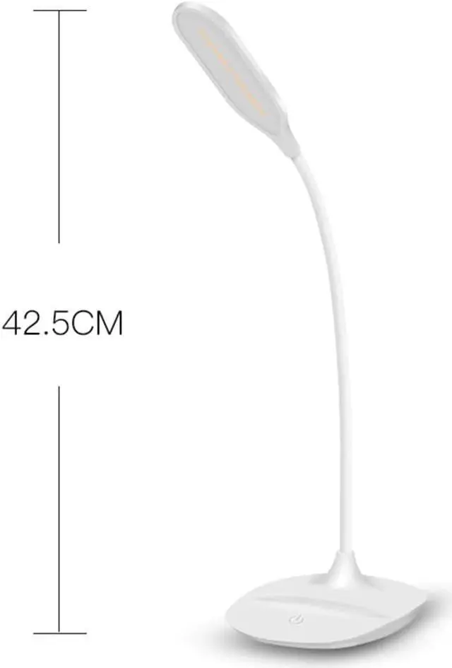 Alt view image 3 of 5 - Stand Desk Lamp for Reading USB/Battery Rechargeable Flexible Touch Switch Control Dimmable Study Night Light Table Lamp