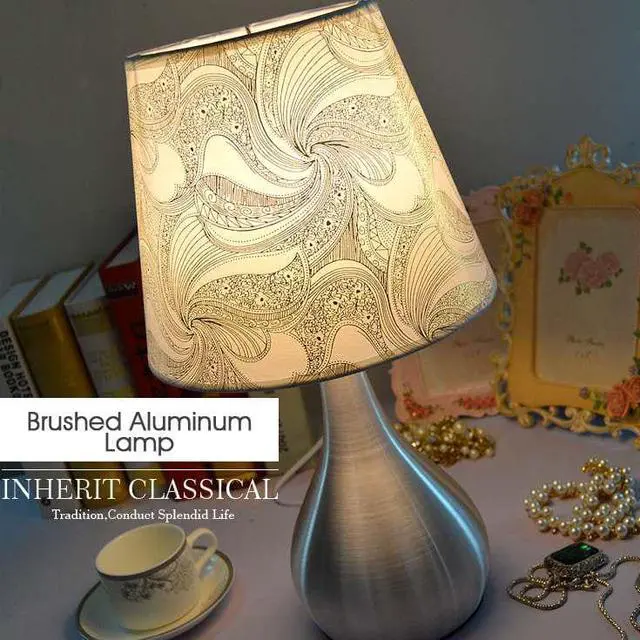 Alt view image 4 of 5 - Bedside Lamps LED Desk Lamp with E27 Bulb Table Lamps For Bedroom Study Decor Living Room Lighting White Light 110V-240V