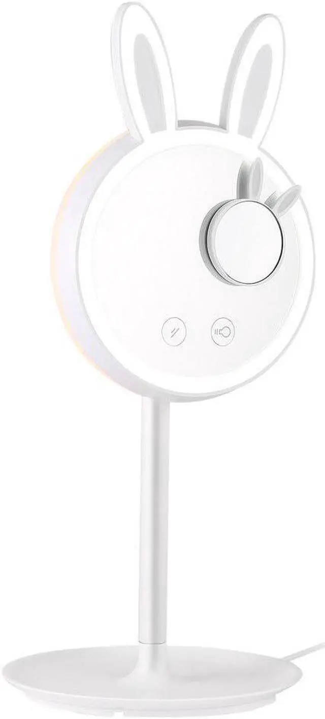 Alt view image 5 of 5 - Intelligent Touch Switch LED Light Rabbit Shaped Makeup Cosmetic Mirror Storage Table Lamp Built-in Battery Drop Shipping