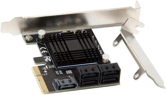 Alt view image 2 of 5 - to 5-Port SATA3.0 Expansion Card Computer Chassis Adapter Card JMB585 Chip
