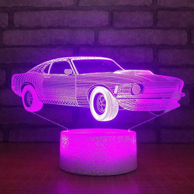 Alt view image 3 of 5 - Novelty Bedroom Night Led Gift 3d Lamp Cross Border Colorful Table Lamp Bedside decorative lamp for children's bedroom