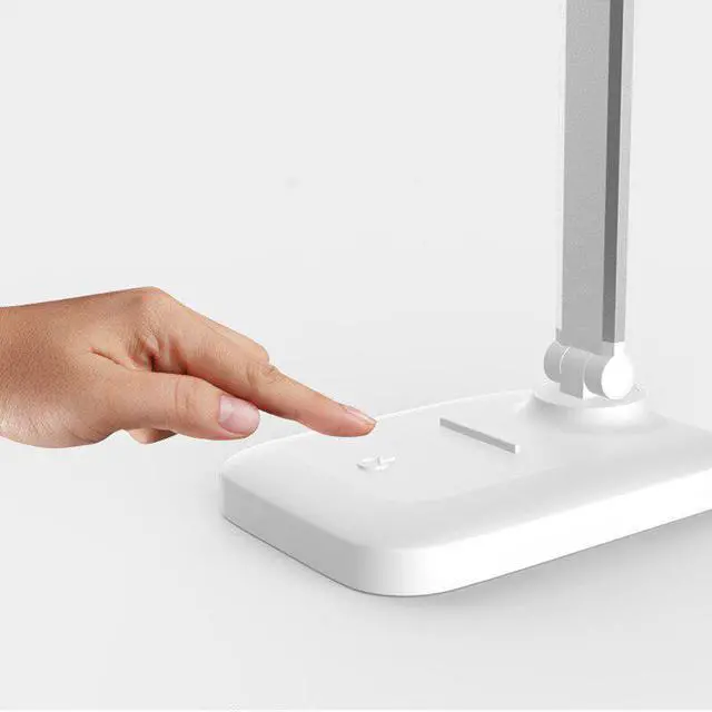 Alt view image 4 of 5 - Touch Switch LED Table Lamp 3 Colors Lighting 7W USB Chargeable Reading Lamp Eye-protect Student LED Desk Lamp