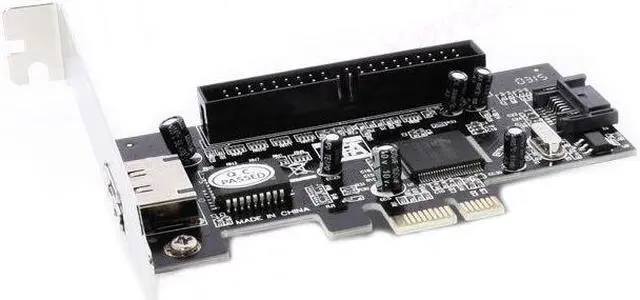 Alt view image 3 of 6 - PCI-e PCI Express Controller Card IDE SATA eSATA Internal External Raid Adapter