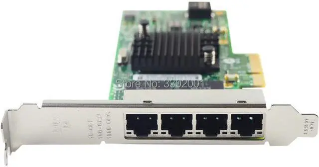 Alt view image 4 of 5 - I350-T4V2 4-Port Gigabit Ethernet PCI-Express X4  I350AM4 Server Adapter Network Card