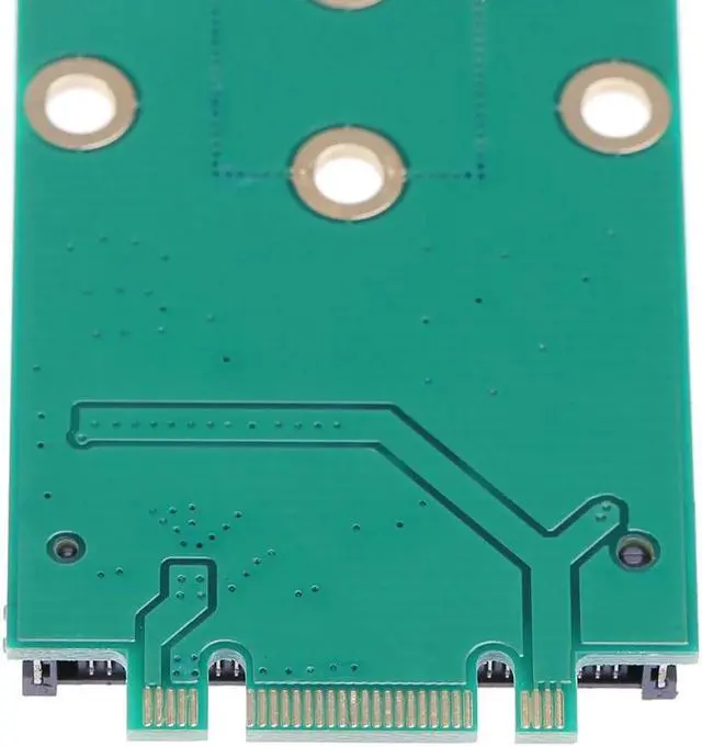 Alt view image 4 of 5 - M.2 B + M Key to mSATA Mini PCI-E PCI-Express SATA 3.0 SSD Male Converter Adapter Card For 2242/2260/2280 m2  SSD