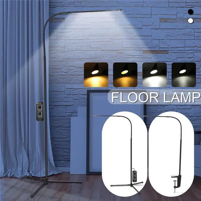 Alt view image 2 of 5 - Sell Modern 8W White & Warm White LED Floor Lamp Dimmer USB Desk Reading Light Fixture for Bedroom DecorTriangle Floor Lamp