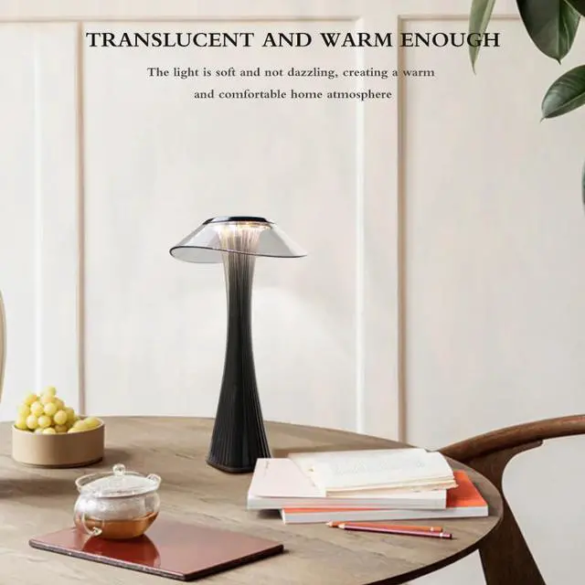 Alt view image 2 of 5 - LED Table Lamp Touch Dimmable Table Lights Eye-Protect Reading Desk Lamp Bedside Lamp Library Decor With USB Plug