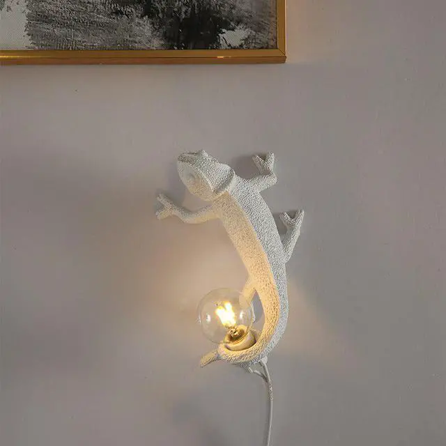 Alt view image 4 of 5 - Chameleon Table Lamp For Bedroom Home Art Deco LED Morden Desk lamp Design Decoration Nordic Seletti Animal Bedside Lamp