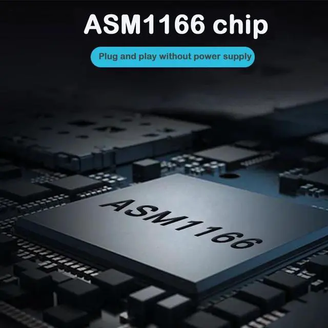 Alt view image 4 of 5 - 6 Port pci express sata 3 6G ASM1166 chip Fast heat dissipation X4/X8/X16  pcie sata 3.0 expansion Adapters/Expansion/Converters