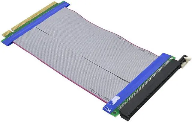 Main image of PCI-E 16X to 16X Riser Card PCIe X16 Extender Flexible Ribbon Extension Cable Adapter for Mining Machine