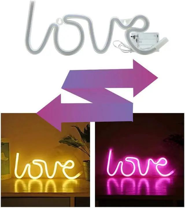 Alt view image 5 of 5 - LED Neon Light Sign LOVE HEART Wedding Party Decoration Neon Lamp Valentines Day Anniversary Home Decor Night Lamp Gift