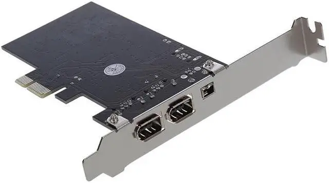 Alt view image 3 of 4 - Express x1 -E FireWire 1394a IEEE1394 Controller Card 3 Port For Desktop