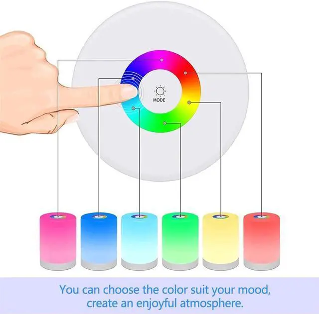 Alt view image 5 of 5 - bedside lamp simple  energy-saving high-quality night light LED smart bedside table lamp tactile controllable F4