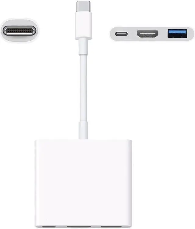 Main image of Uine For Apple Usb-c Digital Av Multiport Adapter Mj1k2am/a & Usb New Usb 3.1 Type-c Male Connector