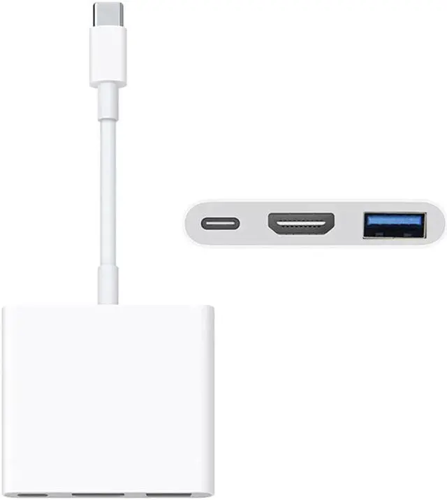 Alt view image 4 of 5 - Uine For Apple Usb-c Digital Av Multiport Adapter Mj1k2am/a & Usb New Usb 3.1 Type-c Male Connector