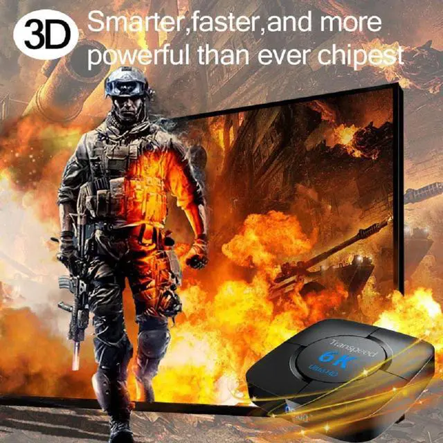 Alt view image 5 of 5 - 10.0 4G 64G TV BOX 6K Youtube Google Assistant 3D Video TV receiver Wifi Bluetooth TV Box  Play Store Set top Box