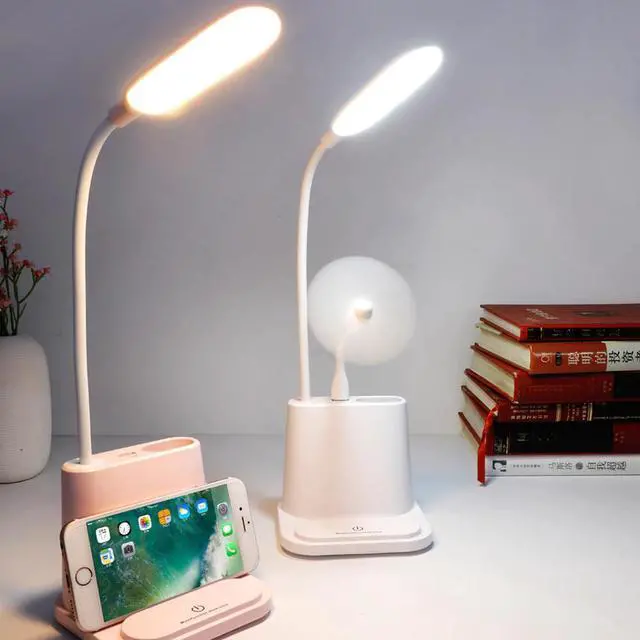 Alt view image 2 of 5 - Touch Dimmable Lights Led Desk Lamp USB Rechargeable Table Lamps for Children Kids Reading  Study Bedside Bedroom Living Room