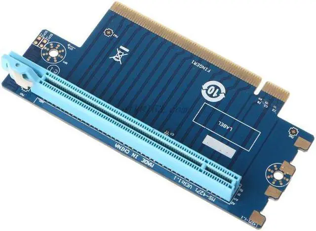 Alt view image 3 of 5 - Express 16X Riser e Graphics Card -E Steering Card 90 Degrees Right Angle Riser Adapter for 1U 2U Host 4/6cm Width