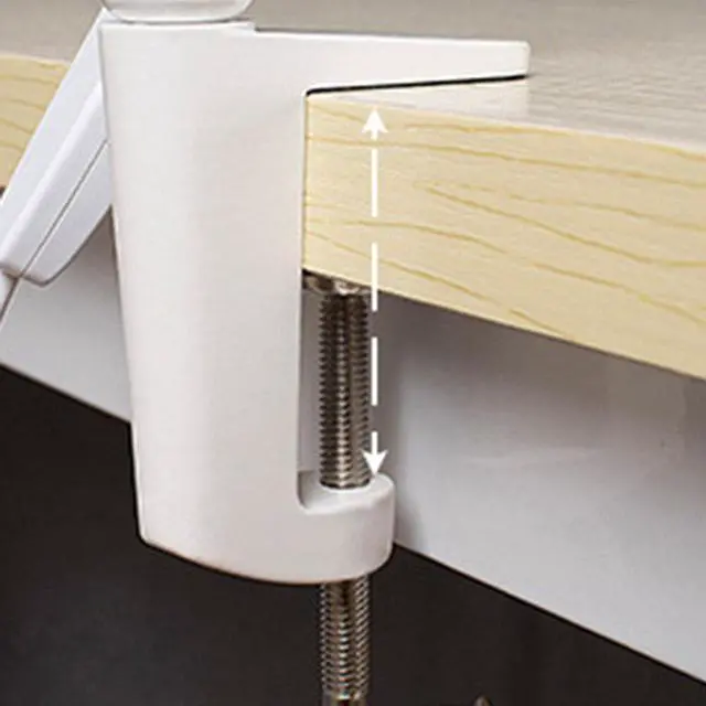 Alt view image 5 of 5 - Long Arm Table Clip Lamp Office USB Adjustable Eye-protected LED Table Lamp Study Light Metal Reading Table Lamp