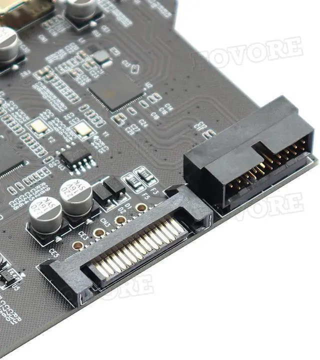 Alt view image 4 of 5 - Express USB 3.0 Expansion Card Adapter -E USB 3.0 HUB Controller with 15Pin Power Supply USB3.1 Type-C E Extender Card
