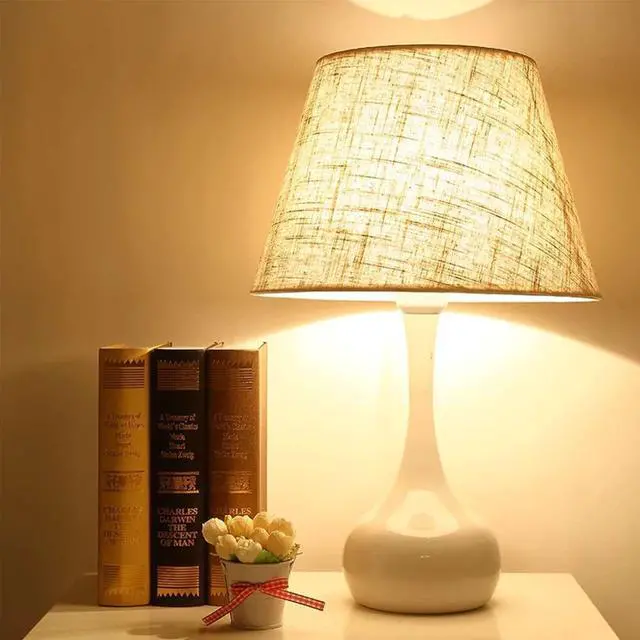 Alt view image 2 of 5 - Desk Lamp Modern Home Bedside Lamp Bed Table Lamps For Bedroom Living Room Lighting Warm White Lighting Night Light Decor