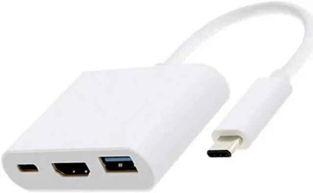 Alt view image 3 of 5 - Uine For Apple Usb-c Digital Av Multiport Adapter Mj1k2am/a & Usb New Usb 3.1 Type-c Male Connector