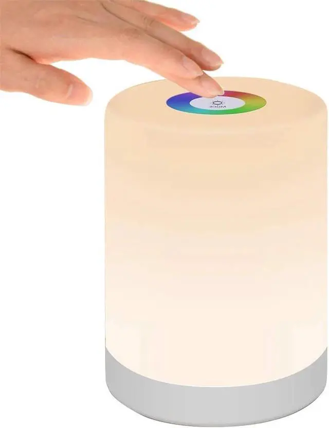 Alt view image 6 of 7 - LED Touch Control Night Light Induction Dimmer Bedside Portable Lamp Dimmable Colorful LED Table Lamps