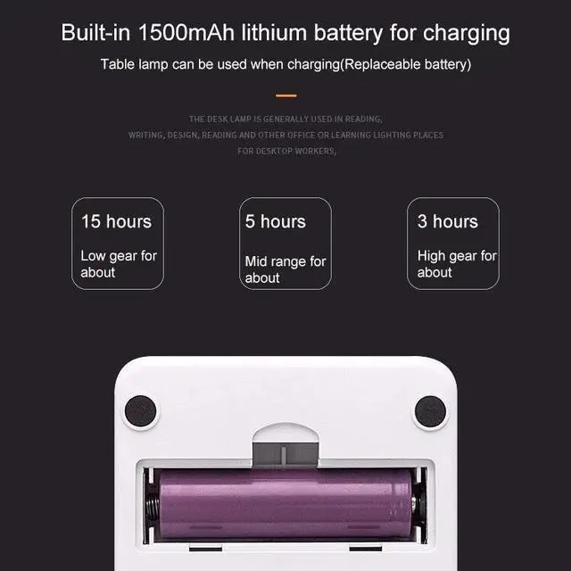 Alt view image 4 of 5 - Lamp Touch Table Lamps For Living Room Gooseneck top Foldable Dimmable Eye Protection Study Lamp Led Light ZZD0008