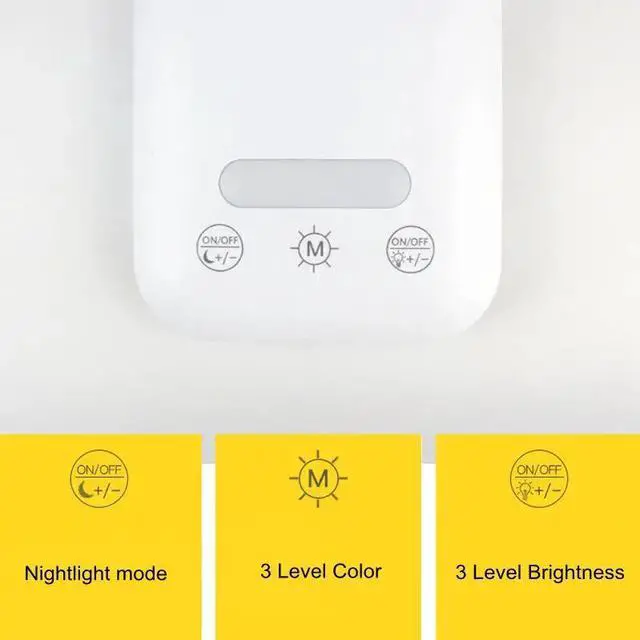 Alt view image 5 of 5 - LED Foldable Office Desk Lamp Eye-protected Long Life Book Lamp Dimming Table Lamp Led Light 3-Level Brightness&Color