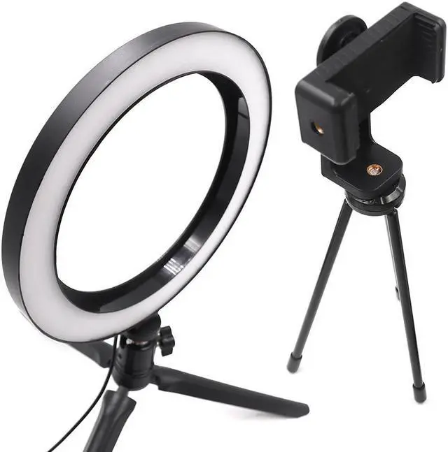 Alt view image 2 of 5 - 5V Ring Light LED Fill Lighting 16/21cm Dimmable Live Streaming Ring Lamp for Youtobe Photography Studio Phone Video