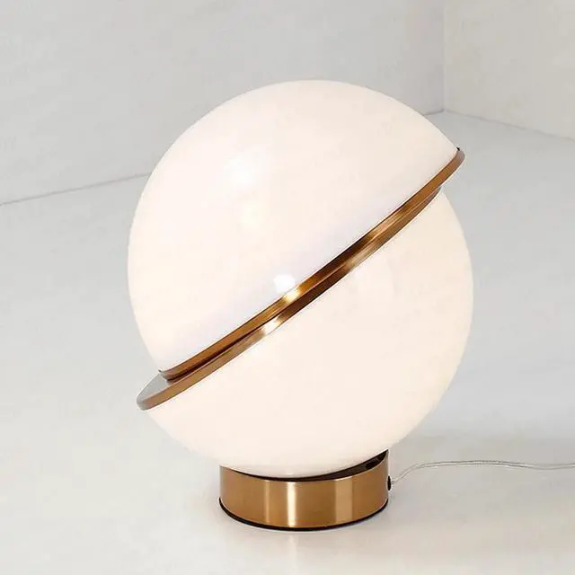Main image of Fashion design white Round ball table lamps bedroom bedside lamp modern living room desk lamp hotel Decor lamps