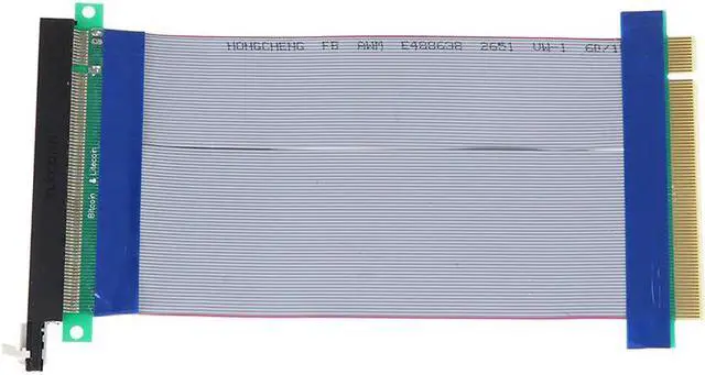 Alt view image 4 of 5 - 16x Flexible Cable Riser Card PCI Express Extension Port Adapter Graphics Video Card Extend Cord 18cm