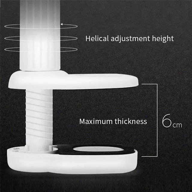 Alt view image 5 of 5 - 500LM LEDs Eye Protect Table Lamp Stepless Dimmable Bendable USB Powered Touch Sensor Control LED Desk Lamp