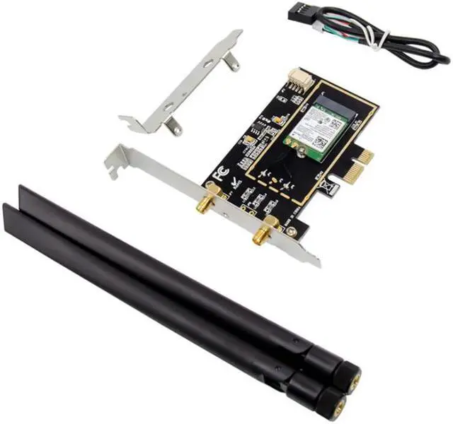 Alt view image 4 of 5 - Dual-Band Wireless-N Adapter 2.4G/5.8G Wi-Fi+Bluetooth 4.0 Wireless Network Card