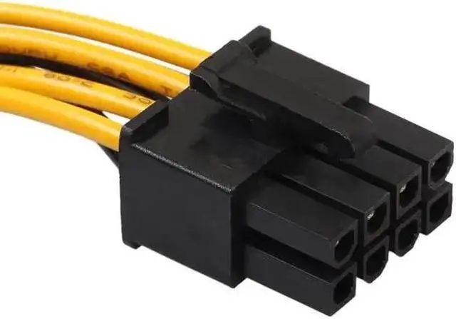 Alt view image 4 of 5 - Dual 15 Pin SATA Male to PCIe 8Pin(6+2) Male Power supply Adapter Cable High Quality 18AWG wire for Graphics Video Card