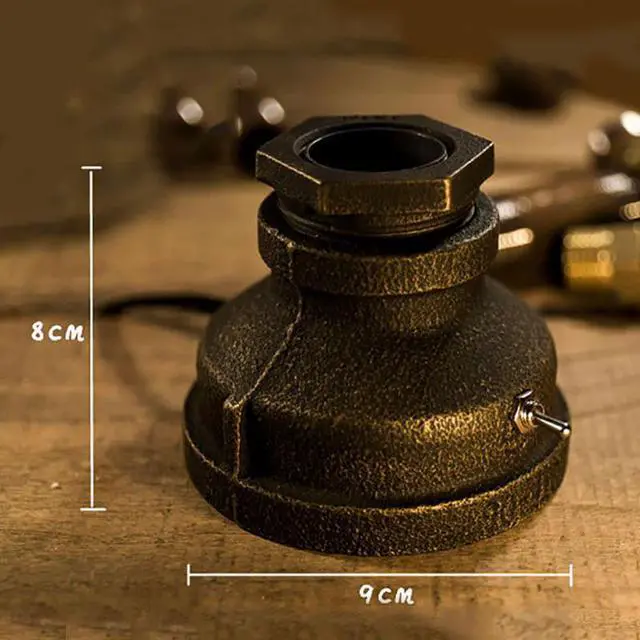 Alt view image 3 of 5 - Desk Lamp Table Light Dimming Night Light Edison Bulb American Country Style For Bar Cafe Industrial Table Lamp Luminaria