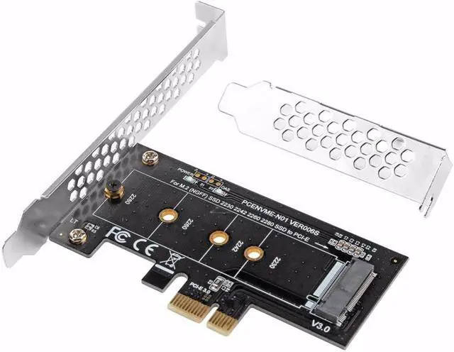 Alt view image 2 of 5 - to M2/ M2 to PCIE Adapter NVMe SSD NGFF Pcie M2 Riser Card Adapter Support PCI Express 2230-2280 Size m.2 NVME