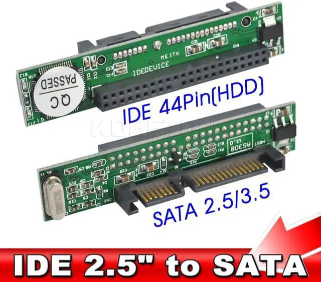 Alt view image 5 of 5 - 2.5" IDE Female HDD SSD to 44 pin SATA Adapter Converter 1.5Gbs Serial Adapter Converter ATA 133 100 HDD CD DVD