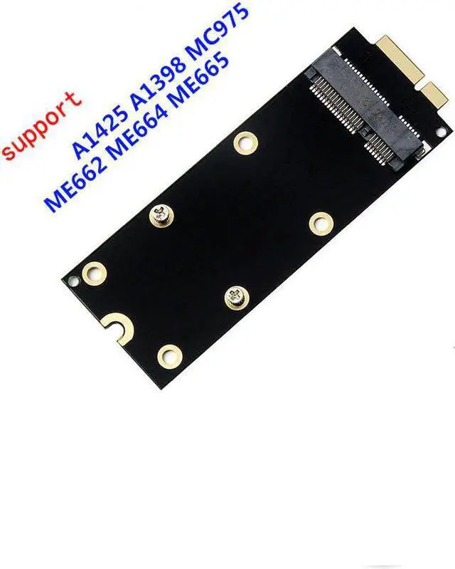 Main image of Great-Q  mSATA SSD to 2012 Macbook Pro Retina iMac A1398 MC975 MC976 17+7pin SSD Convertor Adapter riser card adaptator